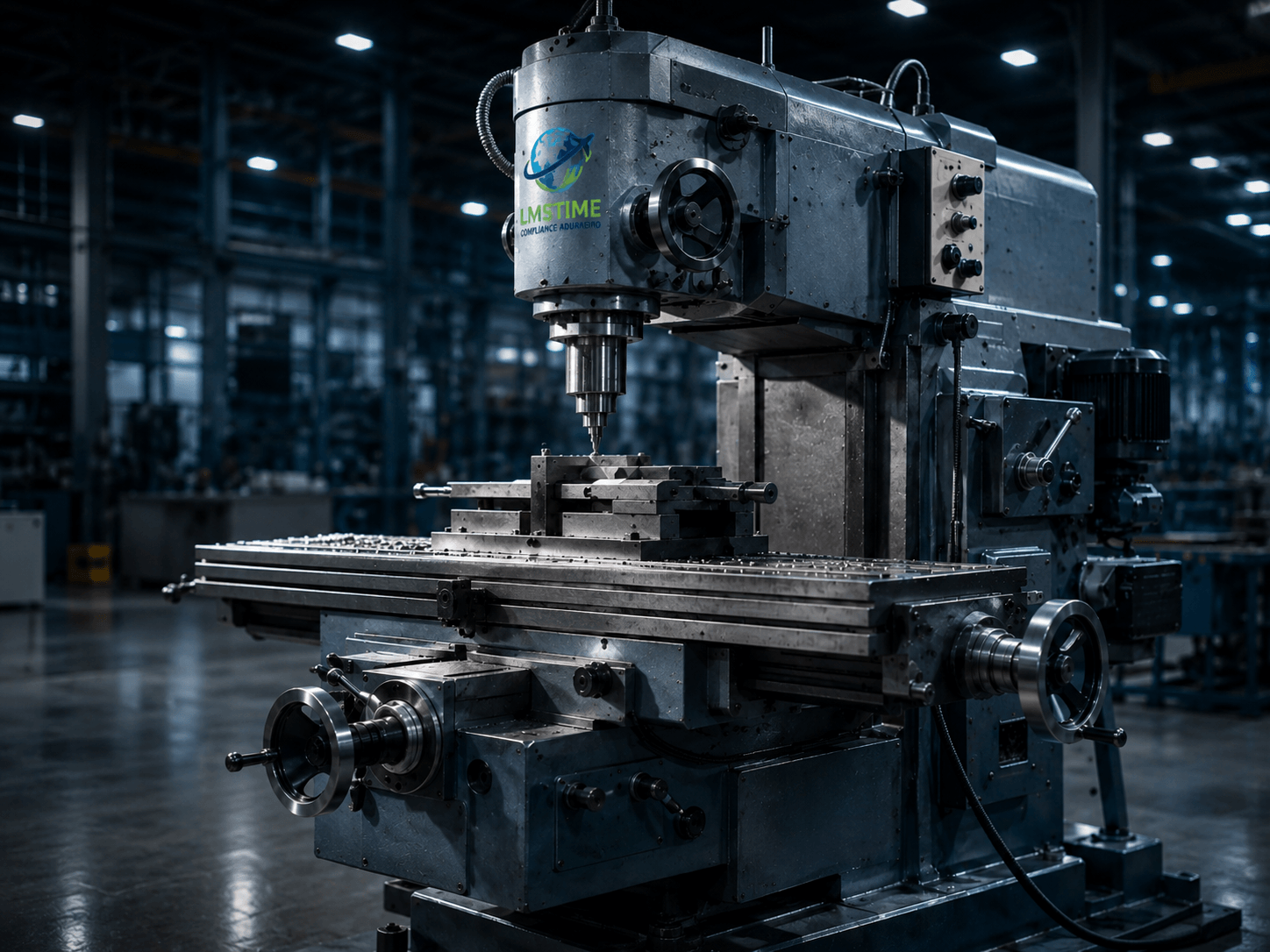 Fresadora industrial importada pela LMS TIME